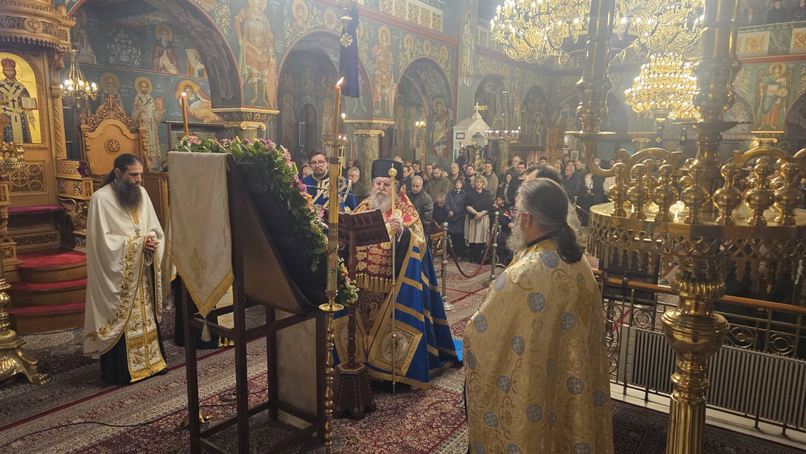 Η Ακολουθία του Ακαθίστου Ύμνου στον Μητροπολιτικό Ιερό Ναό Αγίου Νικολάου Καισαριανής
