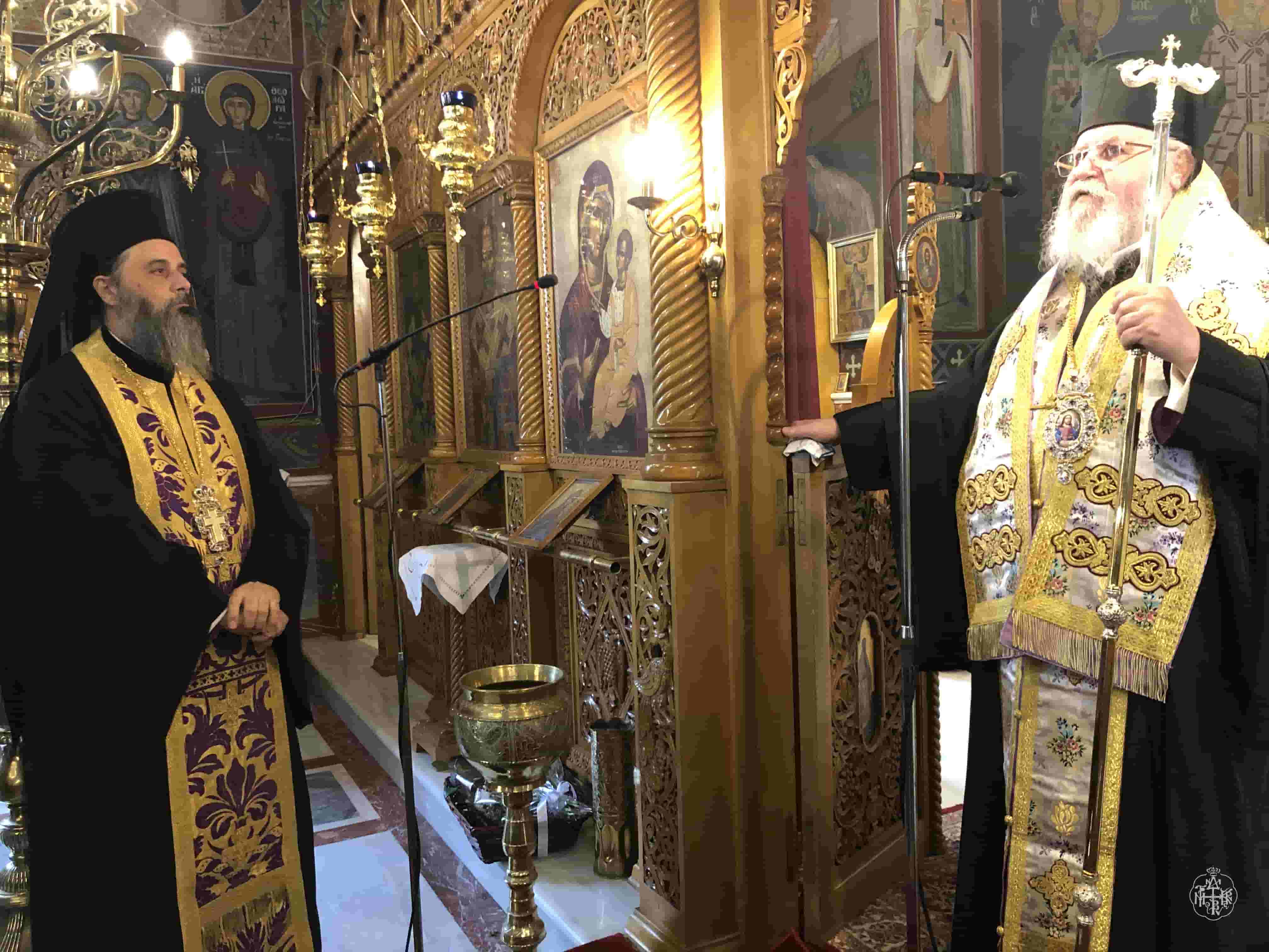 Ο ΣΕΒΑΣΜΙΩΤΑΤΟΣ ΜΗΤΡΟΠΟΛΙΤΗΣ ΜΑΣ ΣΤΟΝ ΙΕΡΟ ΝΑΟ ΑΓΙΟΥ ΝΙΚΟΛΑΟΥ ΓΑΛΑΤΑ ΤΡΟΙΖΗΝΙΑΣ,ΤΕΛΩΝΤΑΣ ΤΗΝ ΕΞΟΔΙΟ ΑΚΟΛΟΥΘΙΑ ΤΗΣ ΜΑΚΑΡΙΣΤΗΣ ΔΗΜΗΤΡΑΣ ΣΤΡΑΤΙΚΗ