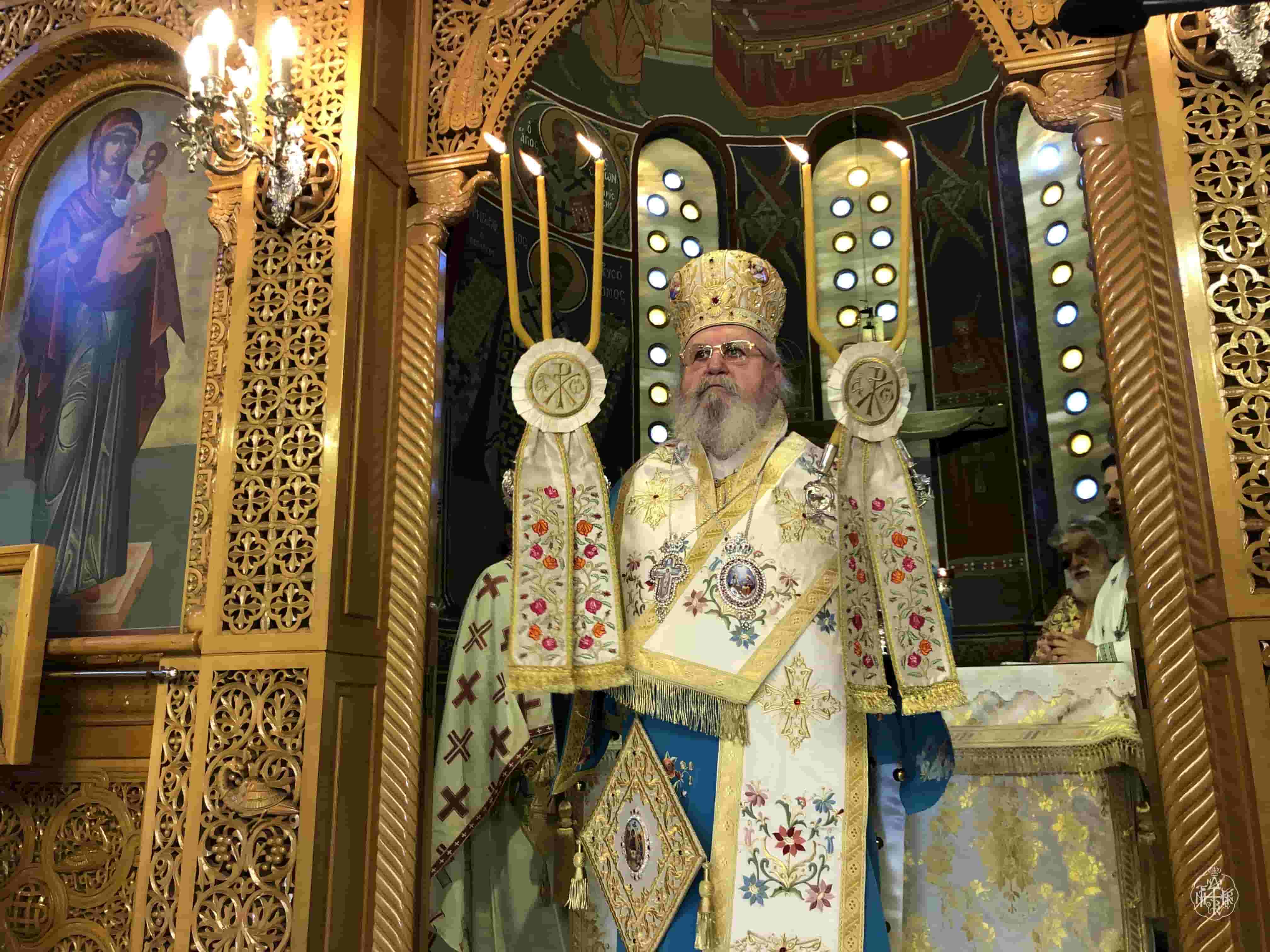 Ο ΣΕΒΑΣΜΙΩΤΑΤΟΣ ΜΗΤΡΟΠΟΛΙΤΗΣ ΜΑΣ ΣΤΟΝ ΙΕΡΟ ΝΑΟ ΑΓΙΩΝ ΑΠΟΣΤΟΛΩΝ ΠΕΤΡΟΥ ΚΑΙ ΠΑΥΛΟΥ ΝΕΑΣ ΙΩΝΙΑΣ ΒΟΛΟΥ,ΓΙΑ ΤΟ 40ΗΜΕΡΟ ΜΝΗΜΟΣΥΝΟ ΤΗΣ ΜΑΚΑΡΙΣΤΗΣ ΜΑΡΙΑΣ ΖΑΧΑΡΗ 