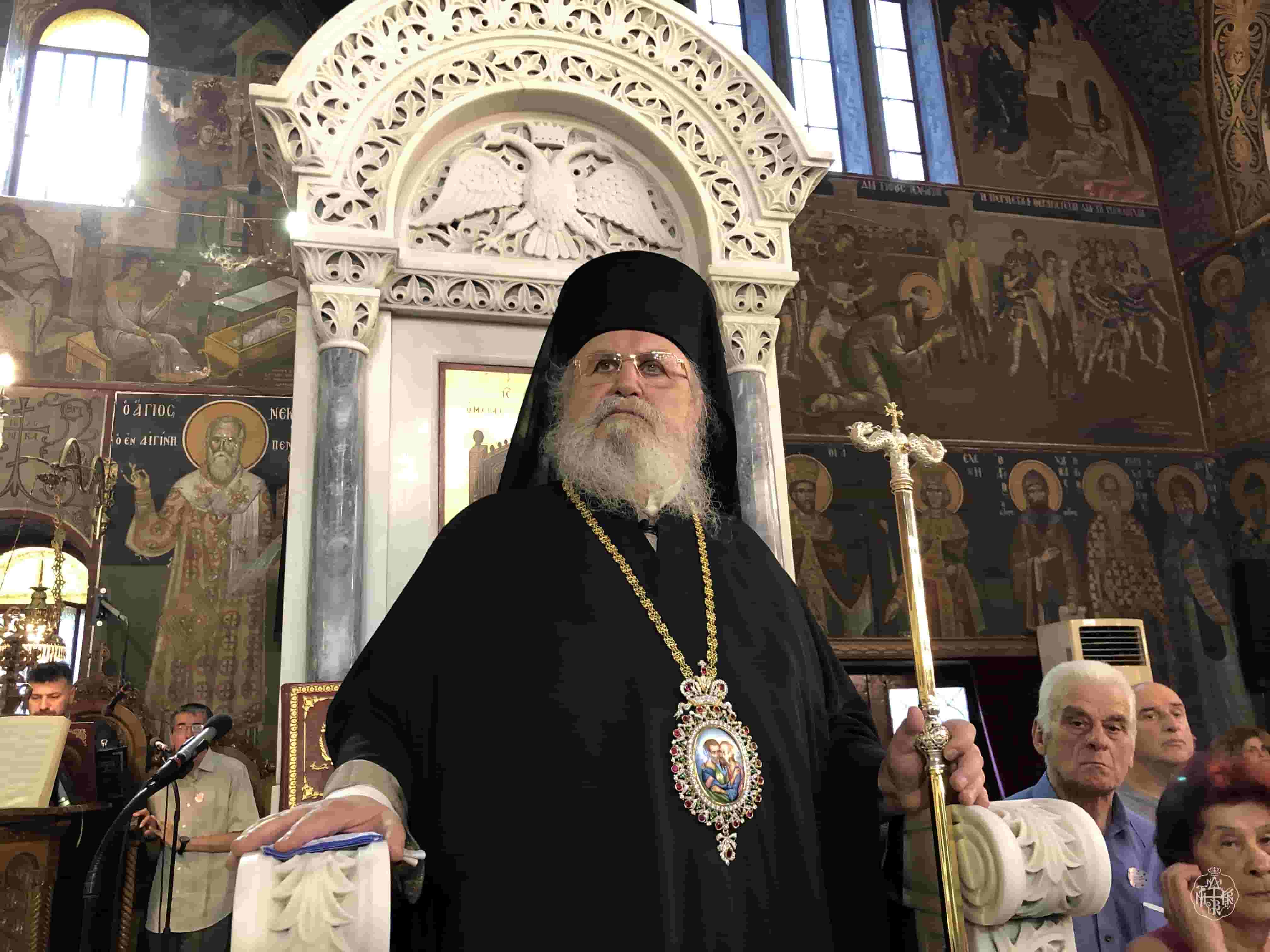 ΑΡΧΙΕΡΑΤΙΚΟΣ ΕΣΠΕΡΙΝΟΣ ΣΤΟΝ ΠΑΝΗΓΥΡΙΖΟΝΤΑ ΙΕΡΟ ΝΑΟ ΑΓΙΩΝ ΑΠΟΣΤΟΛΩΝ ΠΕΤΡΟΥ ΚΑΙ ΠΑΥΛΟΥ ΥΜΗΤΤΟΥ